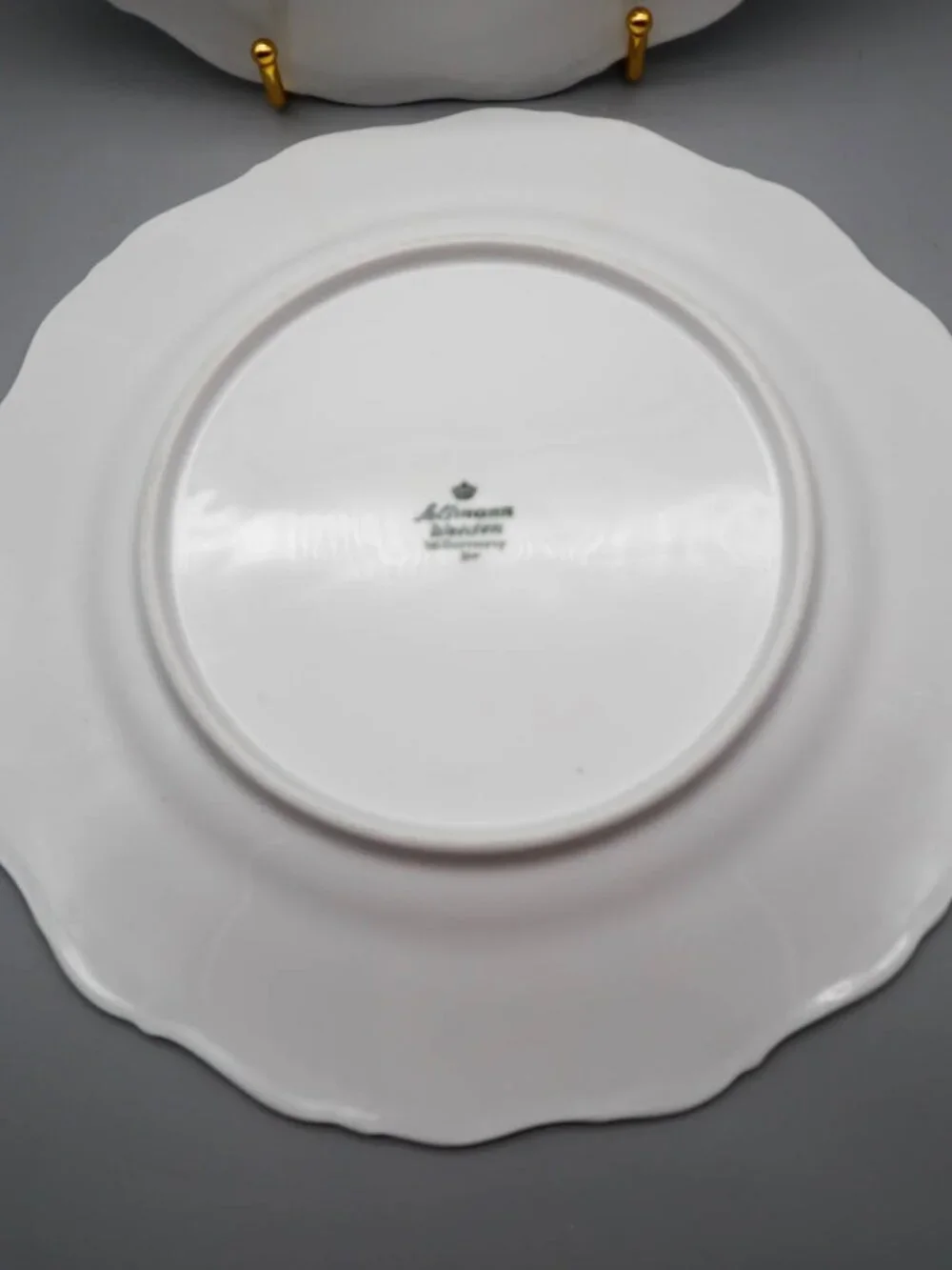 Set of 2 Seltmann Weiden Theresia White Dinner Plates 10 1/2